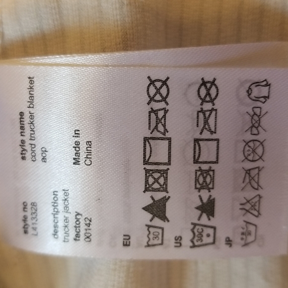 WESC Unisex Cord Trucker Light Blanket Shacket Tribal Boho Southwestern Print - Picture 12 of 17